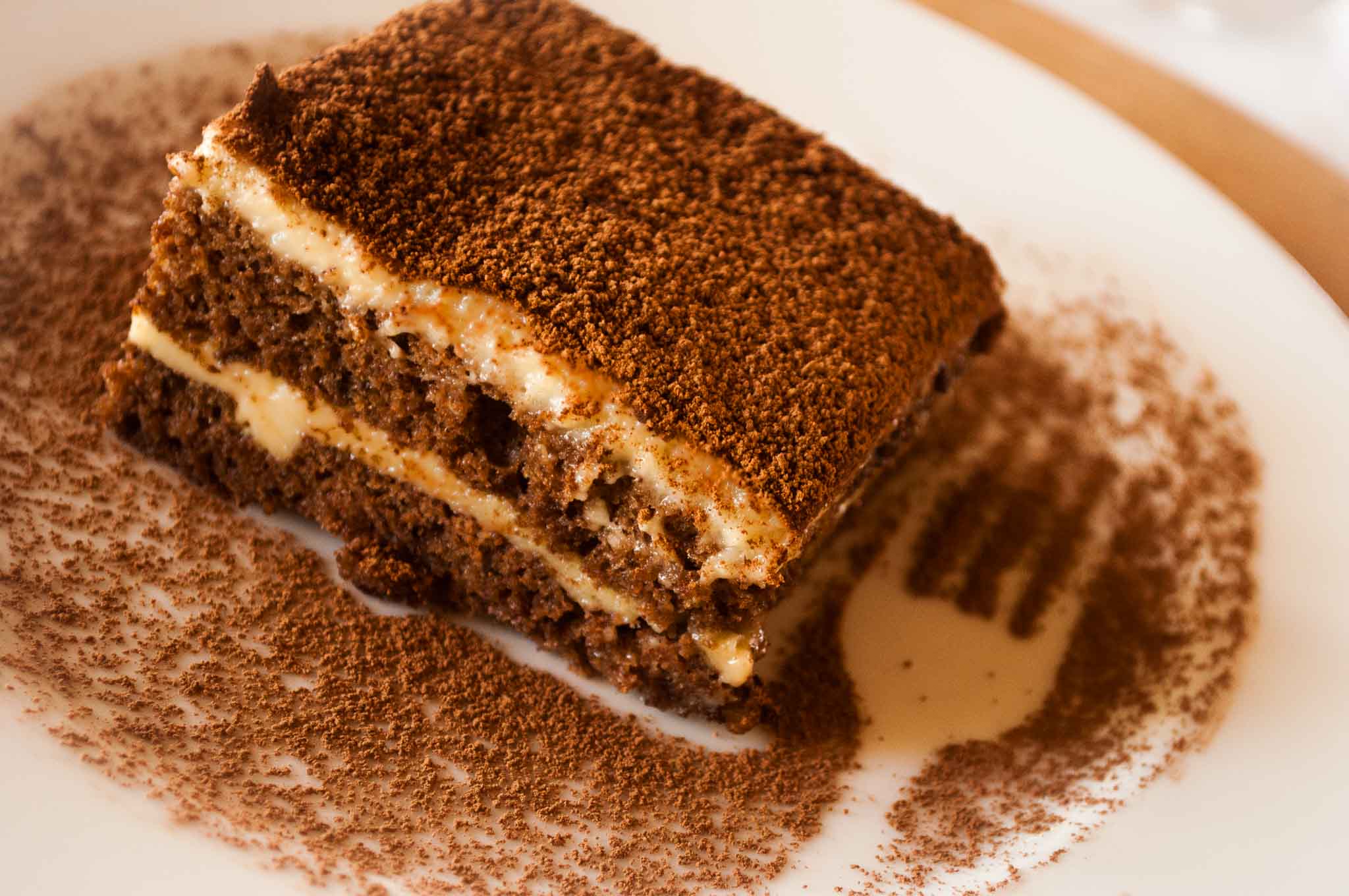 pastry of cream nairobi cake sponge coffee,  with Layers  with wet  tiramisu cake alternated